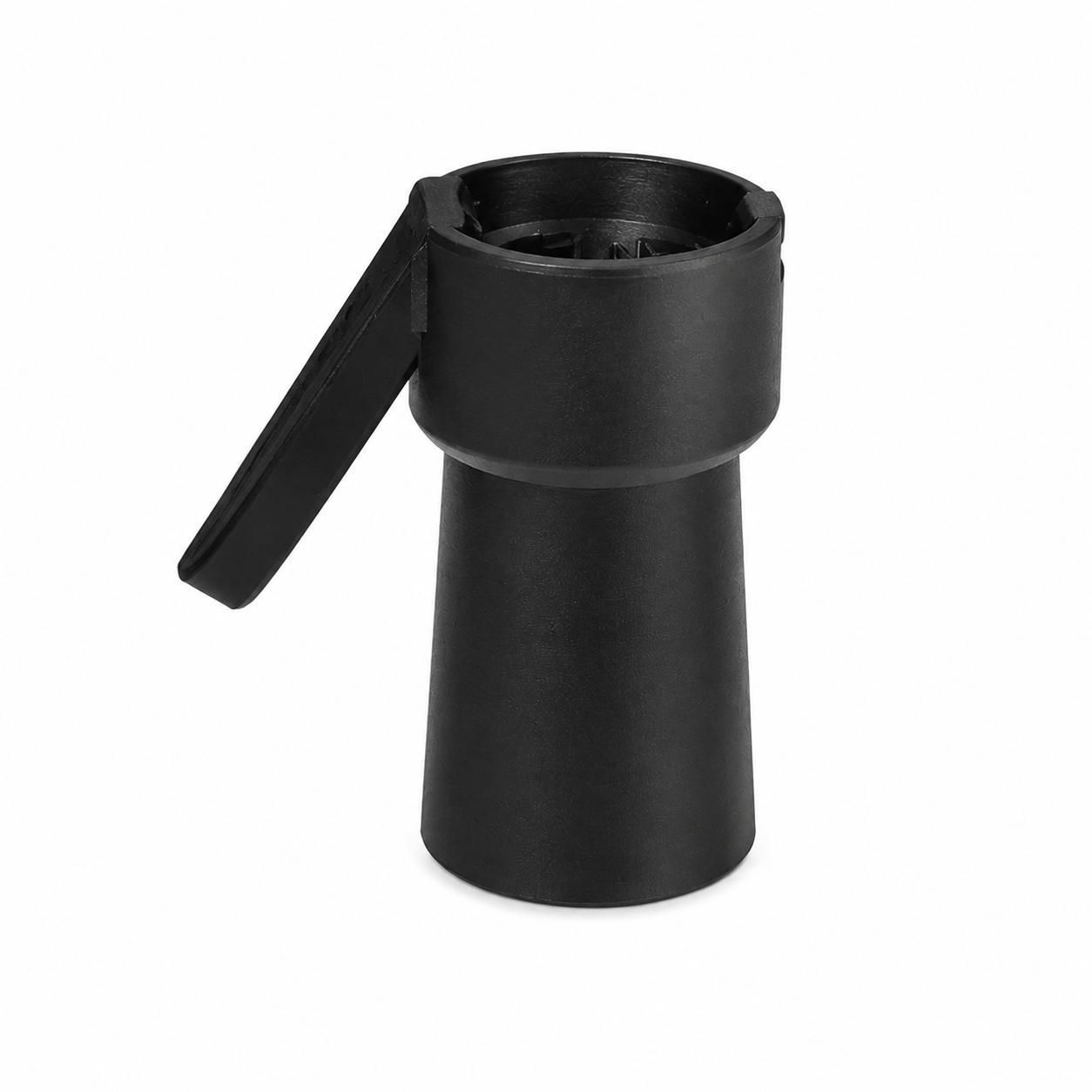 Automatic bottle opener side view matte black