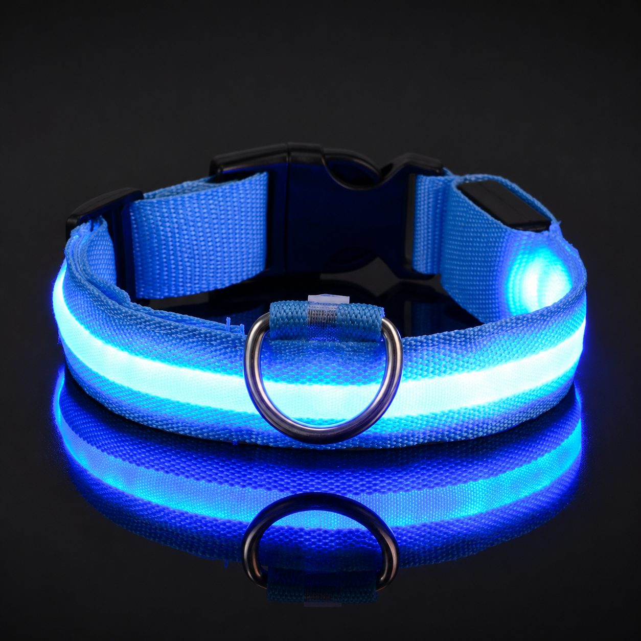NightSafe™ Glow Dog Collar — LED Safety Collar for Night Walks