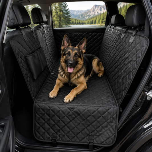 Waterproof Dog Car Seat Cover Nonslip Mesh View Window Back Seat Mat Hammock Cushion Protector With Zipper And Pockets
