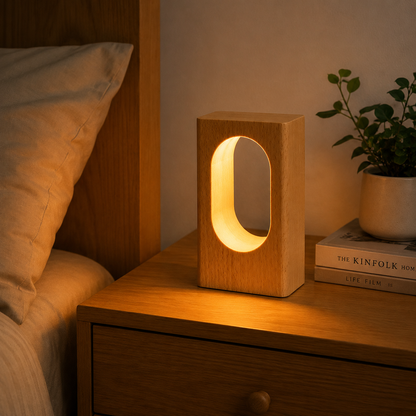 LED Wood Desk Lamp