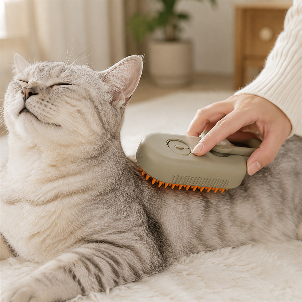 Electric Pet Steam Brush