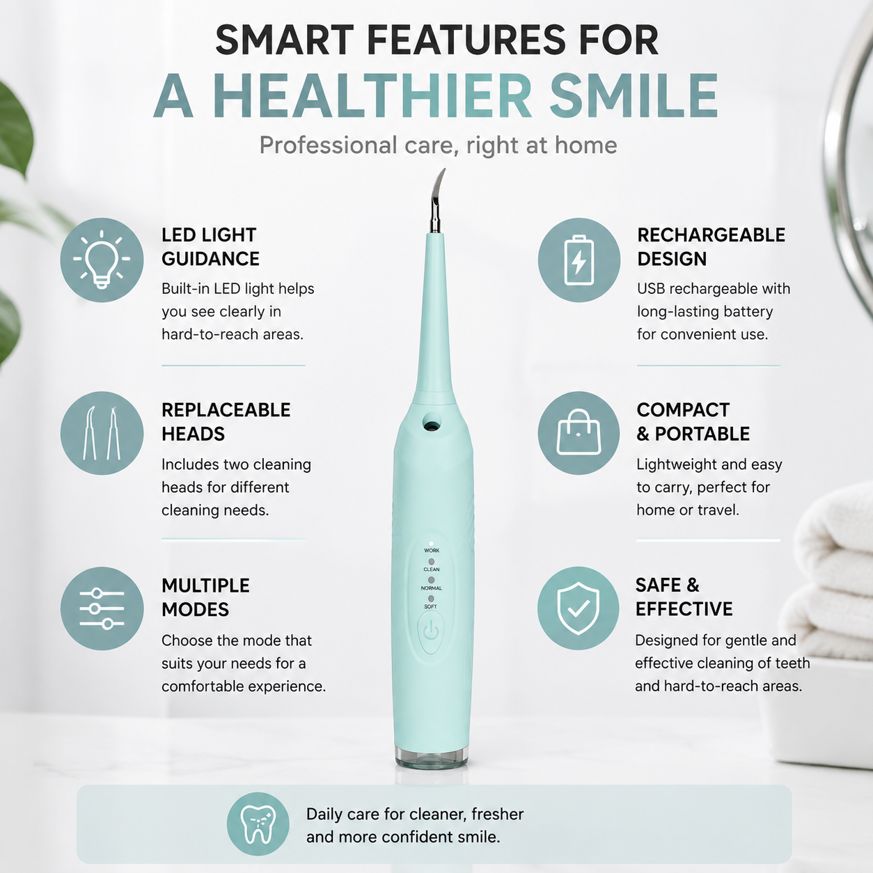 UltraClean Pro — Electric Tartar & Stain Remover