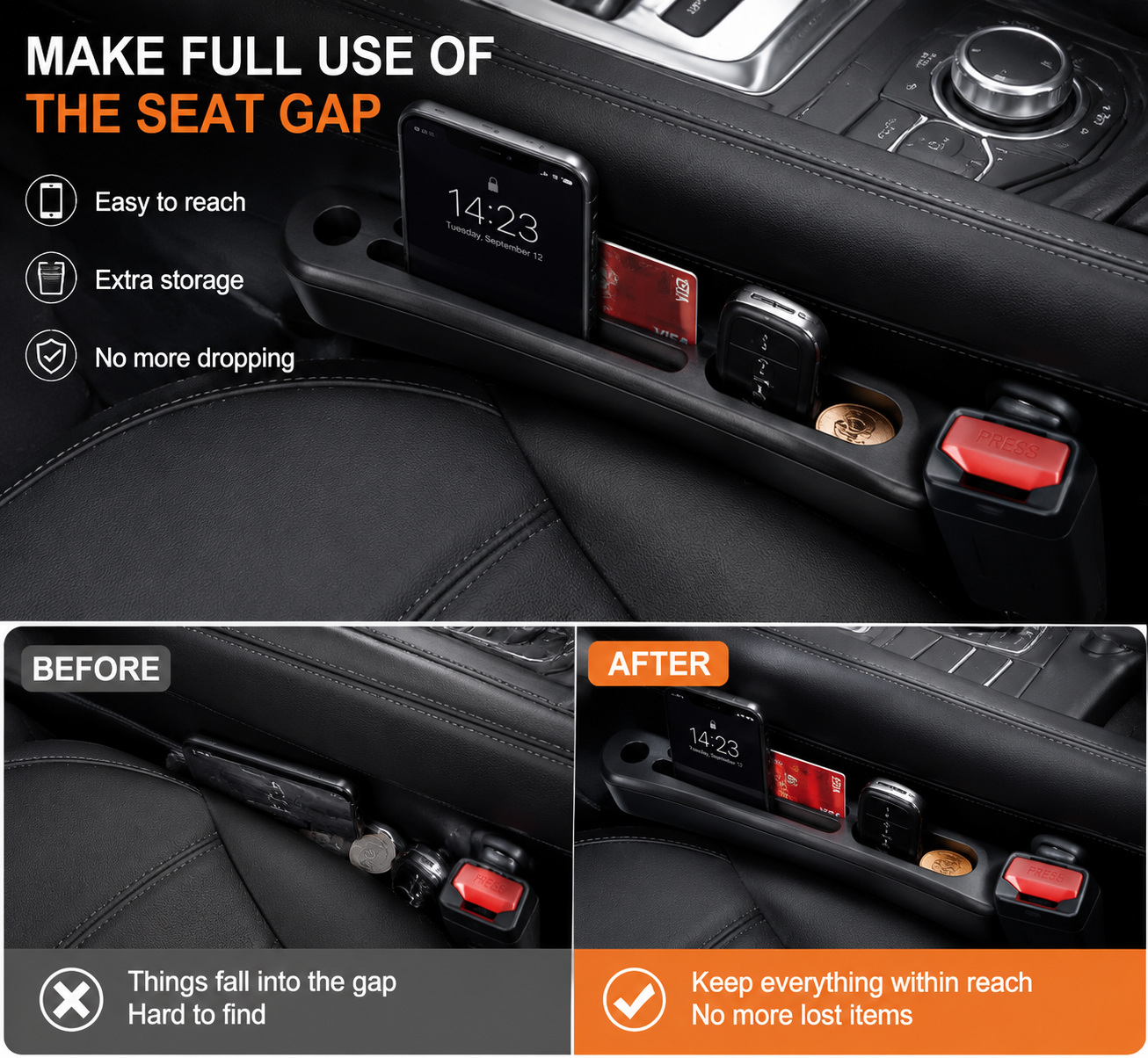 Car Seat Gap Filler