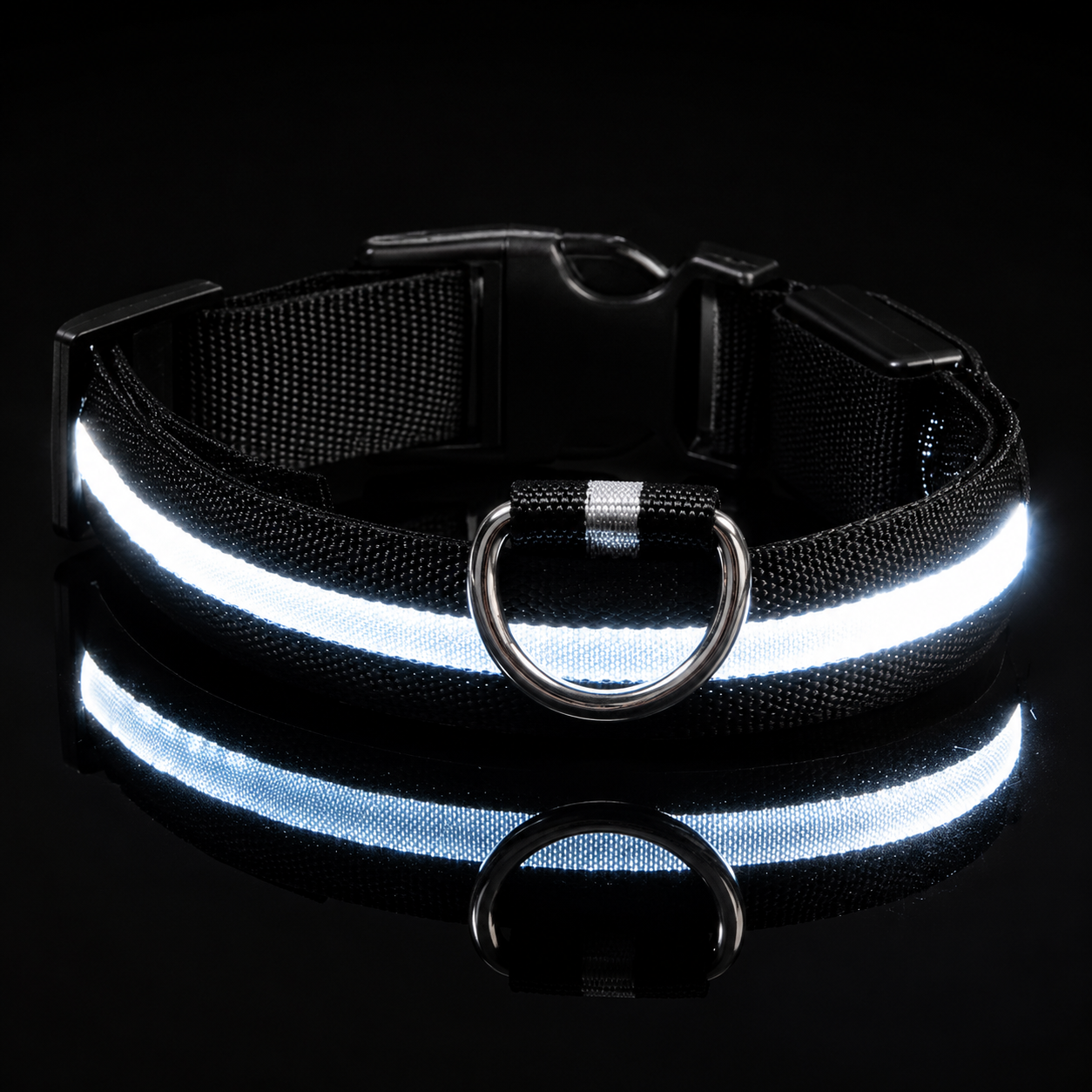 NightSafe™ Glow Dog Collar — LED Safety Collar for Night Walks