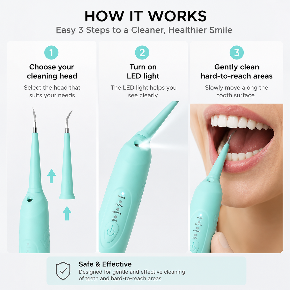 UltraClean Pro — Electric Tartar & Stain Remover