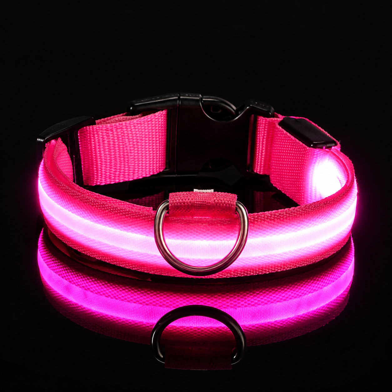 NightSafe™ Glow Dog Collar — LED Safety Collar for Night Walks