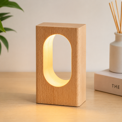 LED Wood Desk Lamp